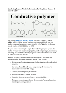 Conducting Polymer Market Sales Analysis by  Size, Share, Demand & Growth to 2034
