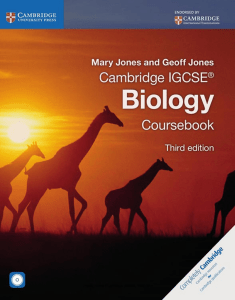 Cambridge IGCSE Biology Coursebook 3rd Edition