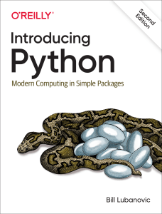Introducing Python 2E Bill Lubanovic
