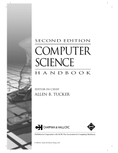 Computer Science Handbook, 2nd Ed