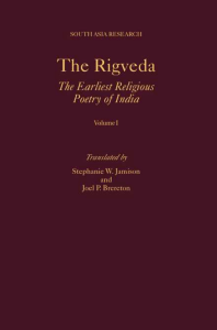 The Rigveda - The Earliest Poetry of India all 3 Volume Sets 