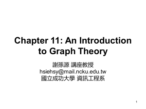 11 An Introduction to Graph Theory