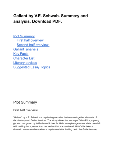 Gallant by V.E. Schwab. Summary and analysis. Download PDF. 