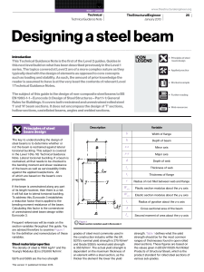 Note 1 Designing a Steel Beam