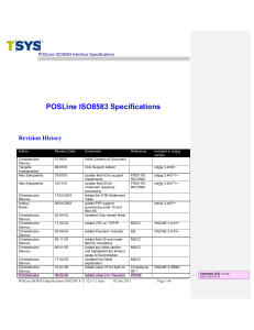 POSLine ISO8583 Specifications (ONLINE 4 12-12) v1.1