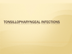 Tonsillopharyngeal infections-HU