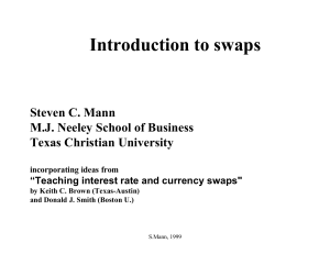 Introduction to swaps