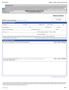 Medical Examination Report Form MCSA-5875 23