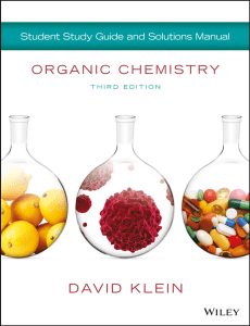 David Klein - Organic Chemistry Student Solution Manual-Wiley (2017)