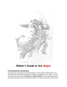 Walter's Guide to the Magus