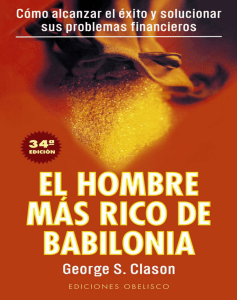 EL HOMBRE MAS RICO DE BABILONIA - GEORGE S. CLASON - 86 PAGINAS(2) 114959
