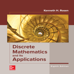 Discrete mathematics and its applications by Rosen, Kenneth H
