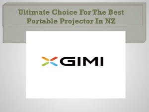 Ultimate Choice For The Best Portable Projector In NZ