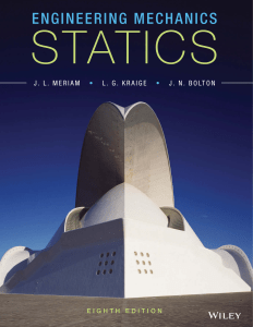 Engineering Mechanics  Statics, 8th Edition