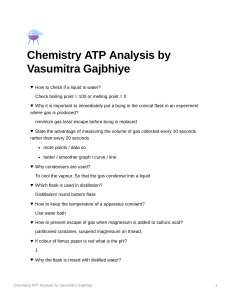 Chemistry ATP Analysis by Vasumitra Gajbhiye