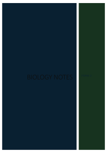 BIOLOGY NOTES
