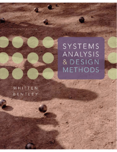 System Analysis and Design Methods 7th