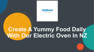 Create A Yummy Food Daily With Our Electric Oven In NZ