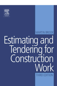 Estimating and Tendering for Constructio