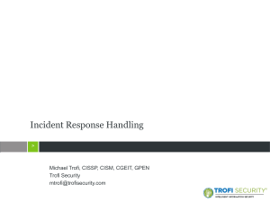 Incident Response-TSEC