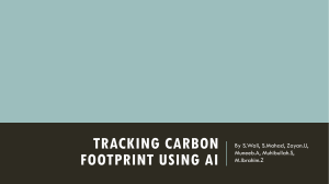 Tracking Carbon footprint using AI