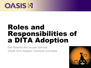 DITA Roles Responsibilities slides