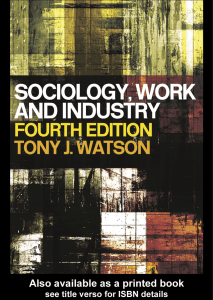 17.Tony J. Watson Sociology