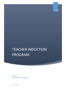 Teacher Induction Program Module 2 V1.0