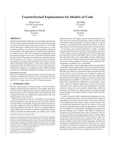 Counterfactual Explanations for Models of Code-Dillig-icse22