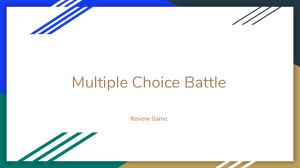 Multiple Choice Battle