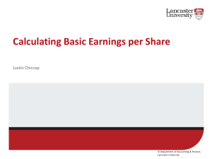Session 1 - Calculating Basic Earnings per Share