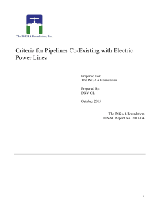 Criteria for Pipelines Coexisting Power Lines