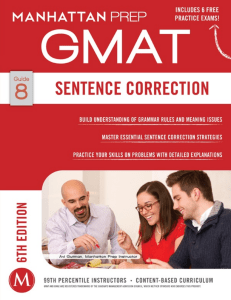 Guide 8 - The Sentence Correction