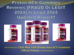 Proton ACV Gummies Reviews 
