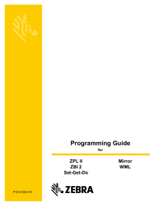 Zebra Programming Guide