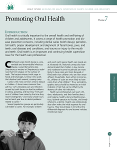 8-promoting oral health