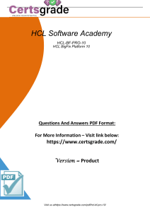 Conquer the HCL-BF-PRO-10 Dominate the HCL BigFix Platform 10 Exam - Secure Your Success Now