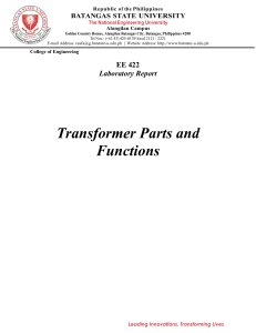 TRANSFORMER REPORT