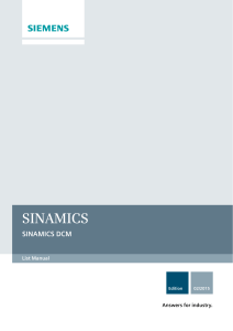 Sinamics Parameters