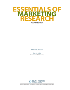 essentials of marketing research