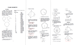 Plane Geometry: Polygons & Triangles