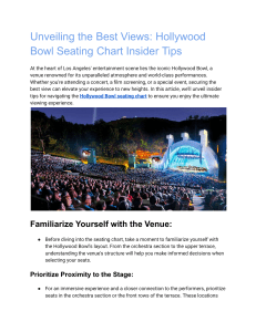 Unveiling the Best Views  Hollywood Bowl Seating Chart Insider Tips