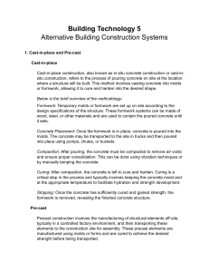Building Technology 5 Alternative Building Construction Systems