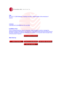 AS 1012.11-2000 Concrete Modulus of Rupture Test Standard