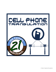 CellPhoneTriangulationLawofSinesCosines21stCenturyMathProject