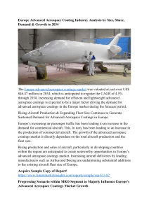 Europe Advanced Aerospace Coating Industry Analysis by Size, Share, Demand & Growth to 2034