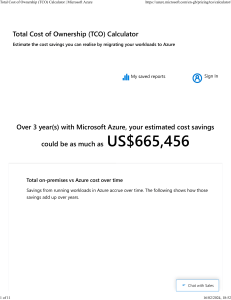 Total Cost of Ownership (TCO) Calculator Microsoft Azure