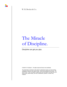 Miracle of Discipline - W. R. Booker  Co.