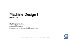 Machine Design -Module 1-Part1