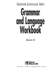 McGraw-Hill - Glencoe Language Arts Grammar and Language Workbook Grade 8-Glencoe McGraw-Hill (1999)